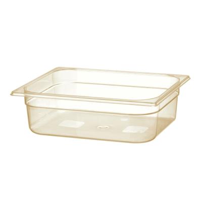 GN 1/2 kontejner, odolný vůči vysokým teplotám, HENDI, GN 1/2, 6,1L, Průhledná, 325x265x(H)100mm | 869376